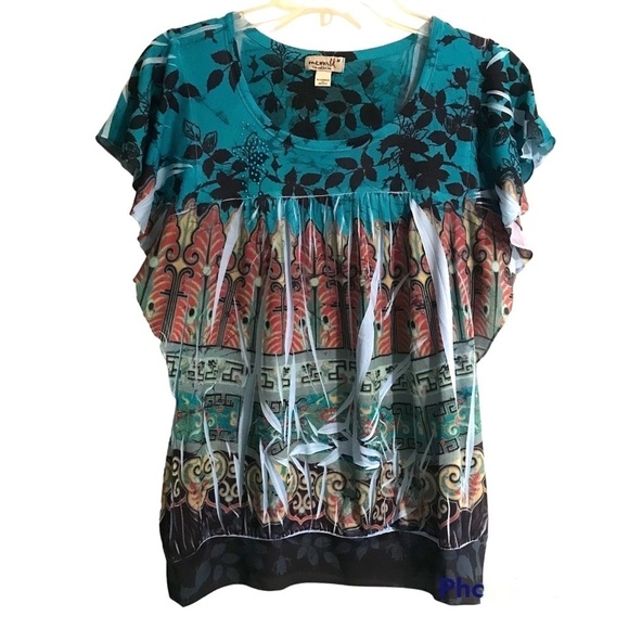 One World Live and Let Live Short Sleeve Lightweight Top - Picture 1 of 13